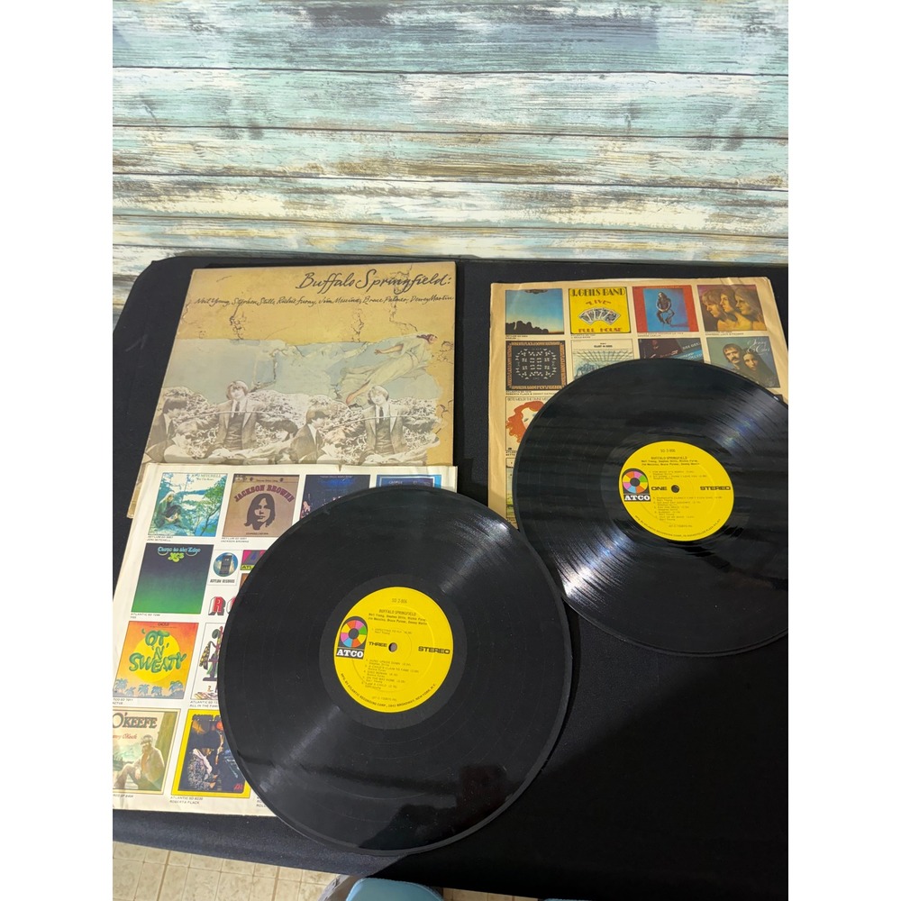 Buffalo Springfield Vinyl LP SD‎ 2-806 Black Good 1973 ATCO Double Compilation